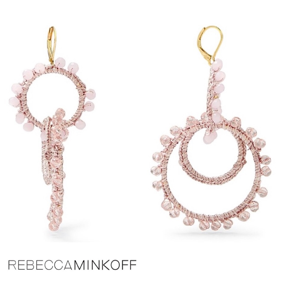 Rebecca Minkoff Tread Wrapped Hoop Earrings